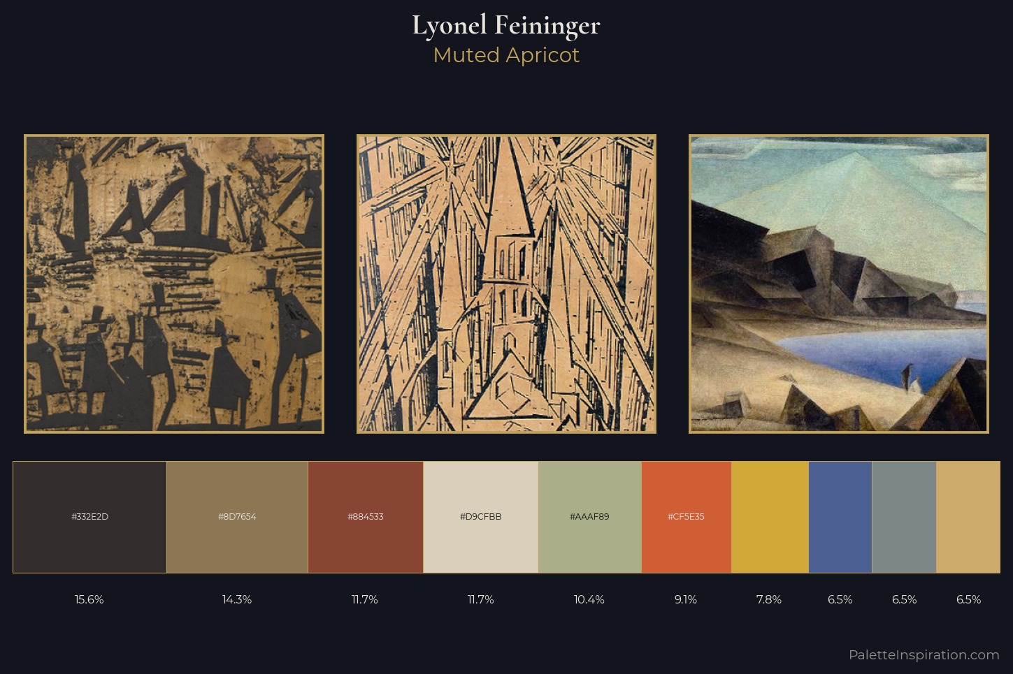 Lyonel Feininger Master Palette — Muted Apricot
