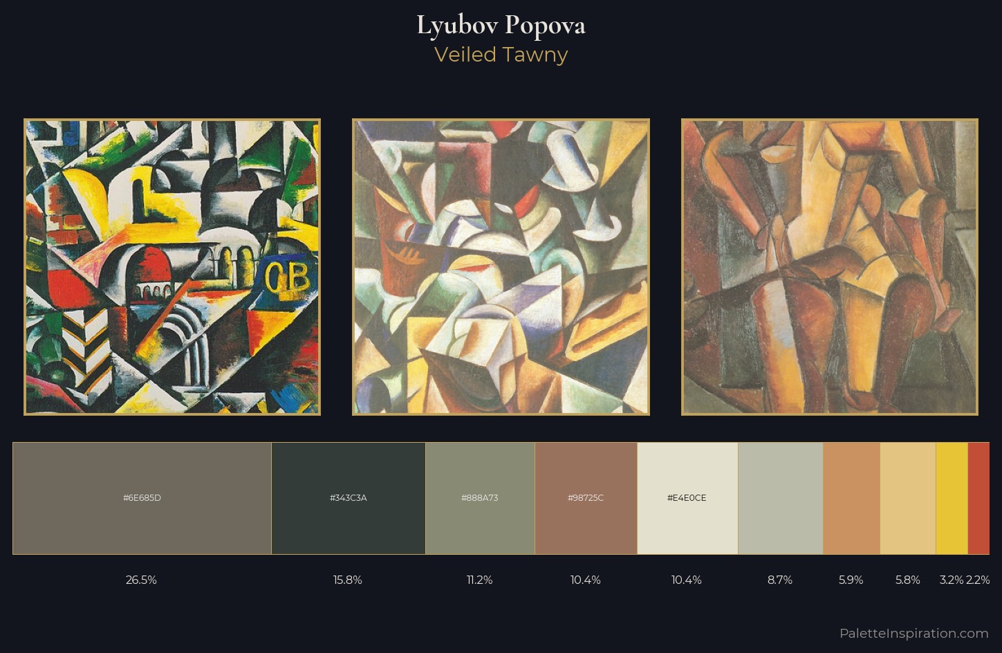 Lyubov Popova Palette 2 — Veiled Tawny