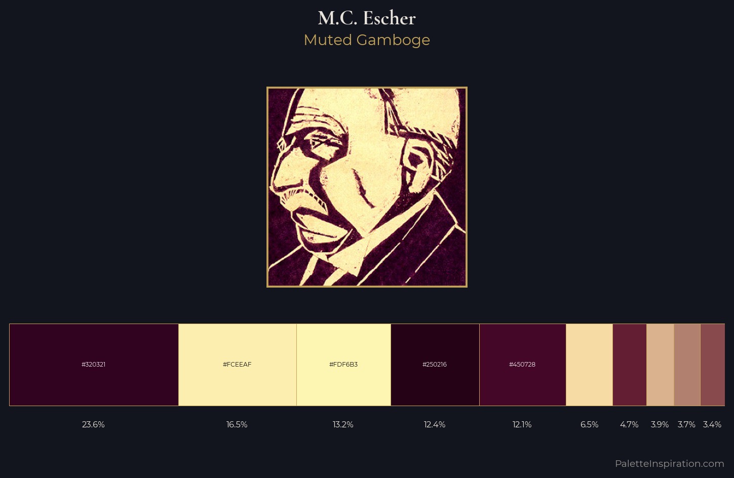 M.C. Escher Palette 3 — Muted Gamboge