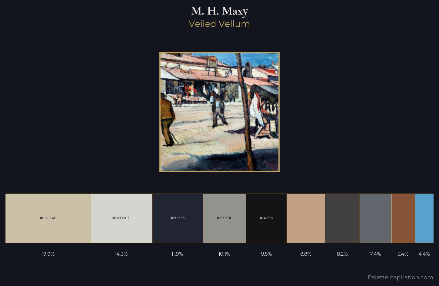 M. H. Maxy Palette 1 — Veiled Vellum