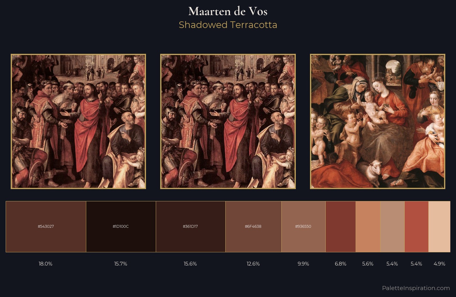 Maarten de Vos Palette 6 — Shadowed Terracotta