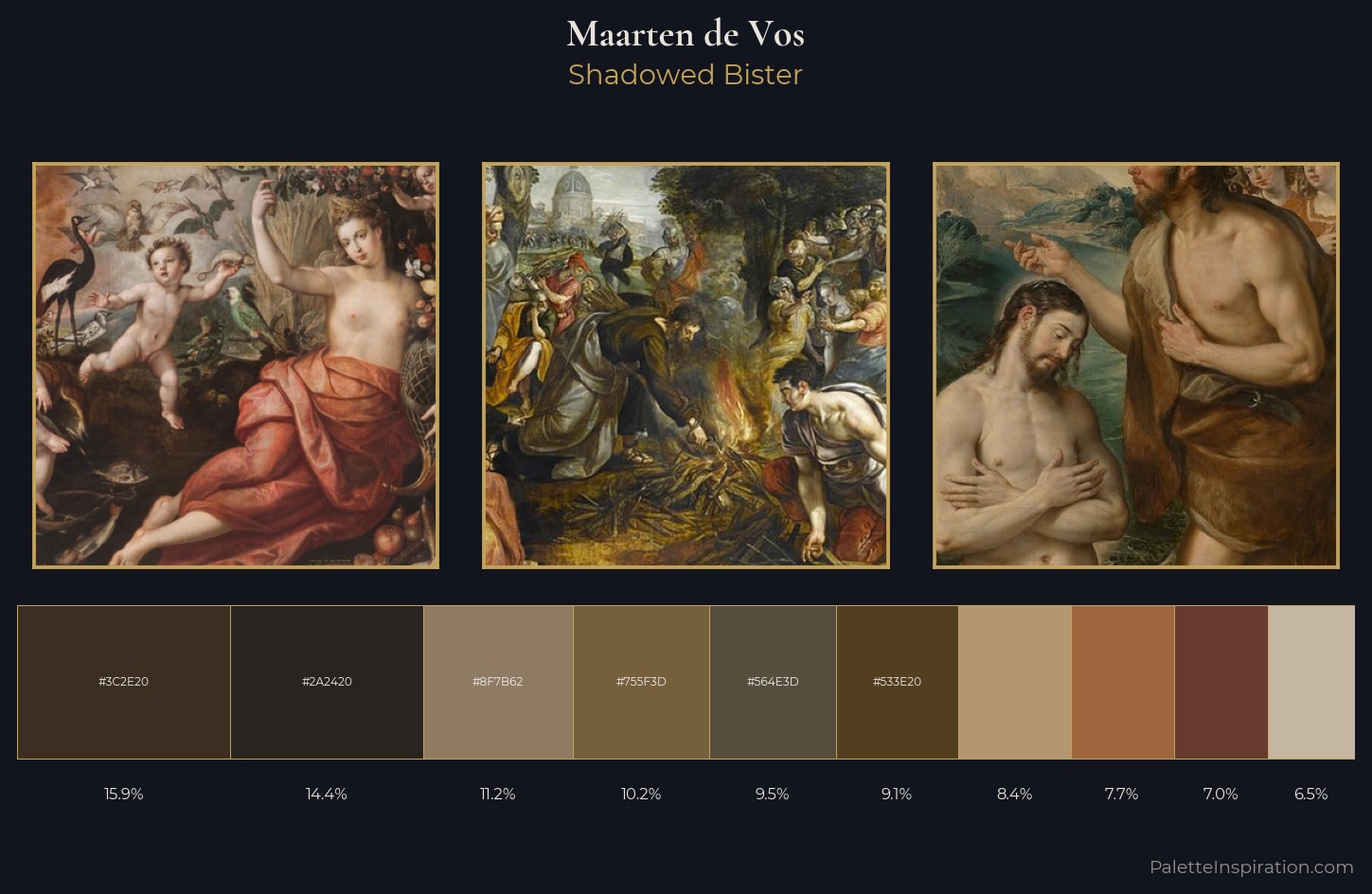 Maarten de Vos Palette 7 — Shadowed Bister