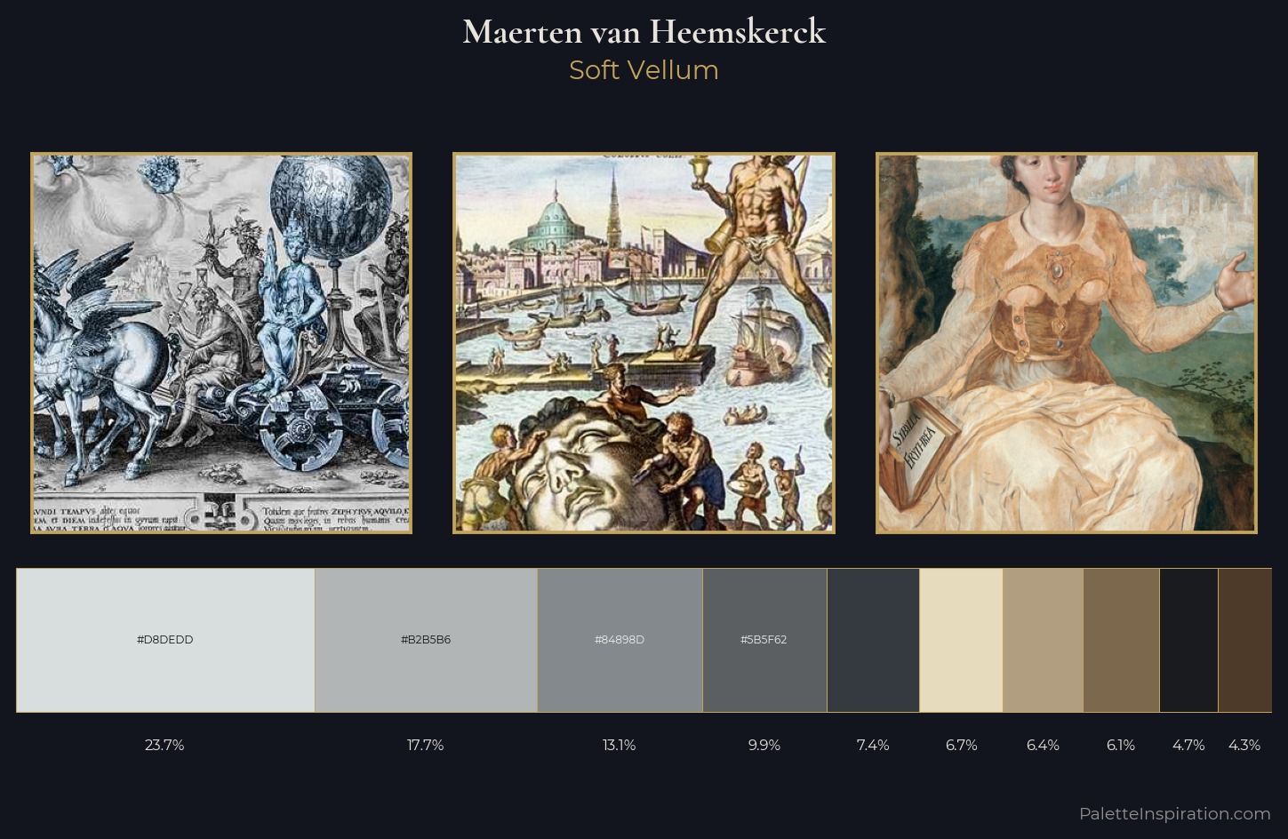 Maerten van Heemskerck Palette 4 — Soft Vellum