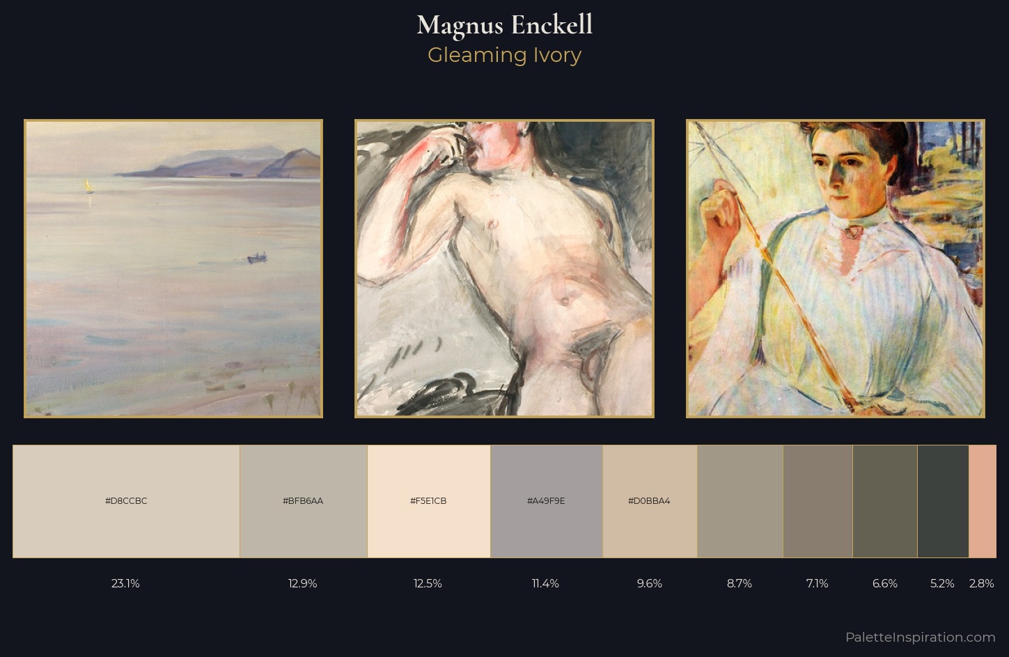 Magnus Enckell Palette 1 — Gleaming Ivory