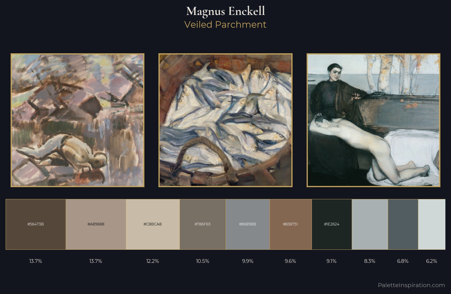 Magnus Enckell Palette 3 — Veiled Parchment