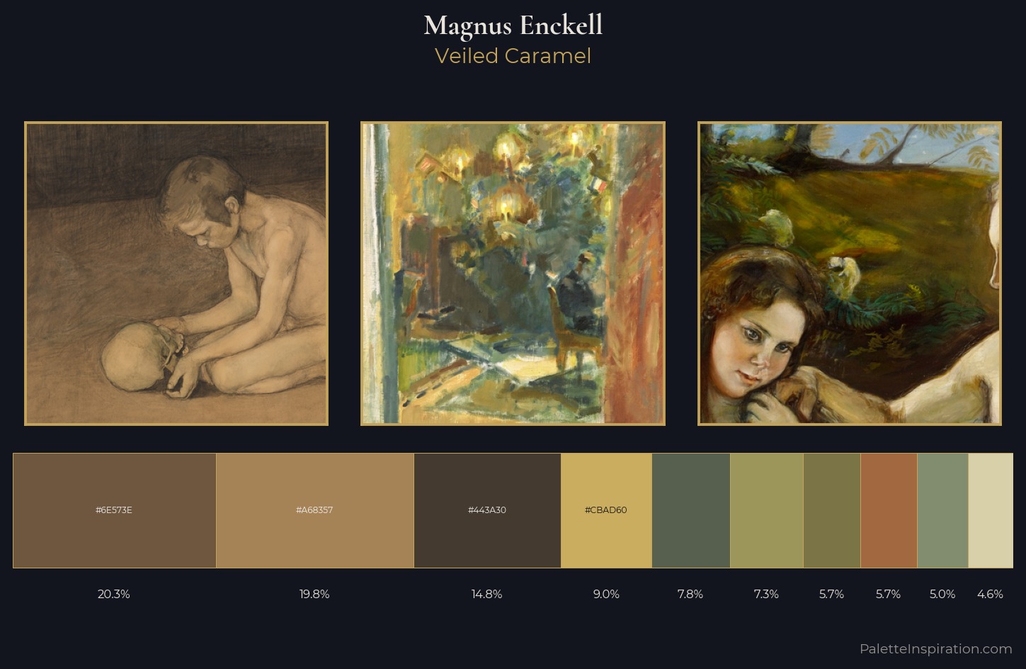 Magnus Enckell Palette 4 — Veiled Caramel
