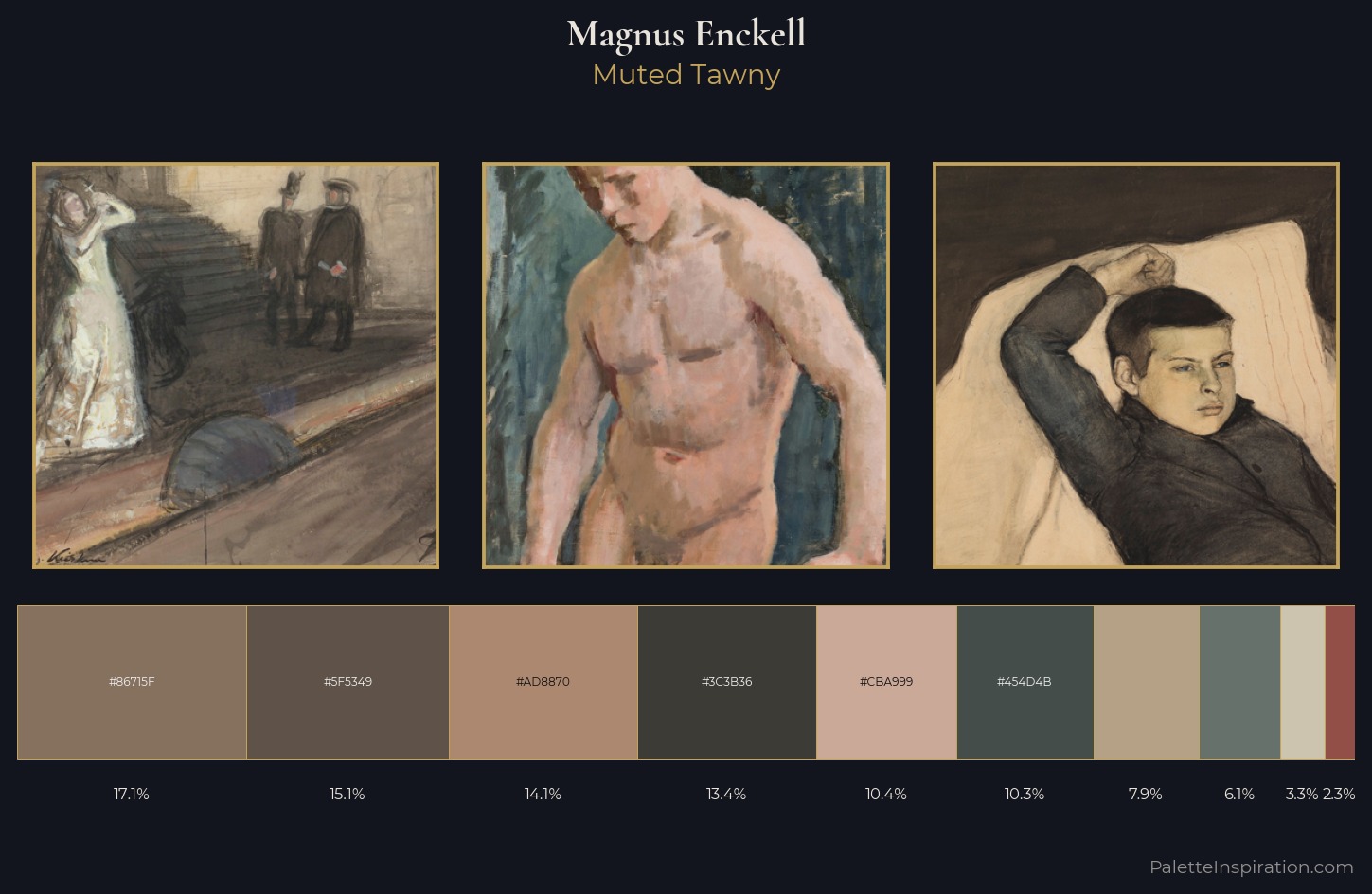 Magnus Enckell Palette 5 — Muted Tawny