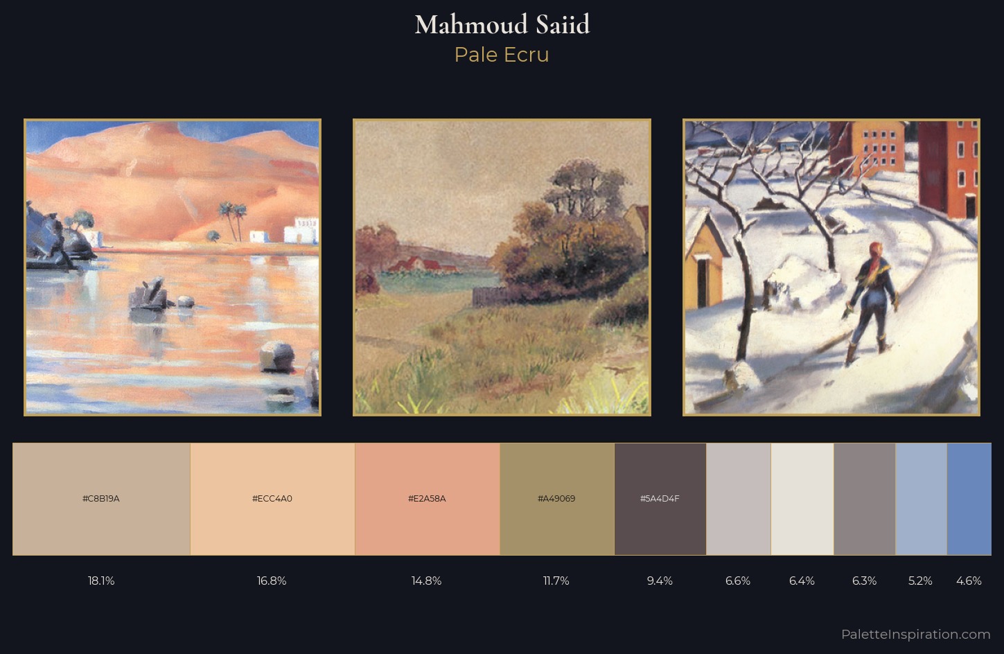Mahmoud Saiid Palette 2 — Pale Ecru