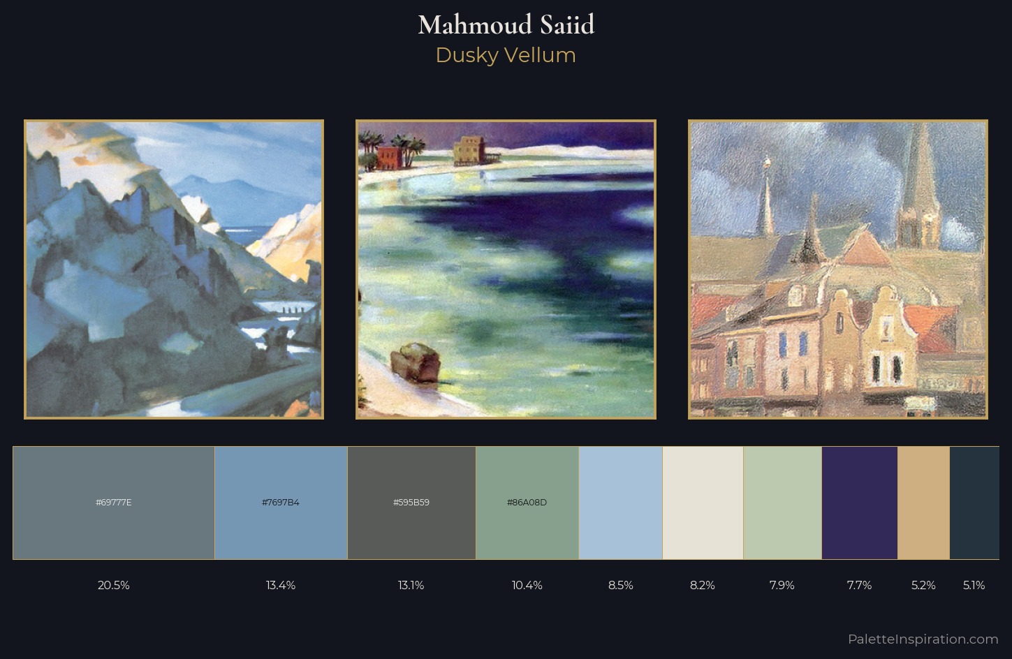 Mahmoud Saiid Palette 3 — Dusky Vellum