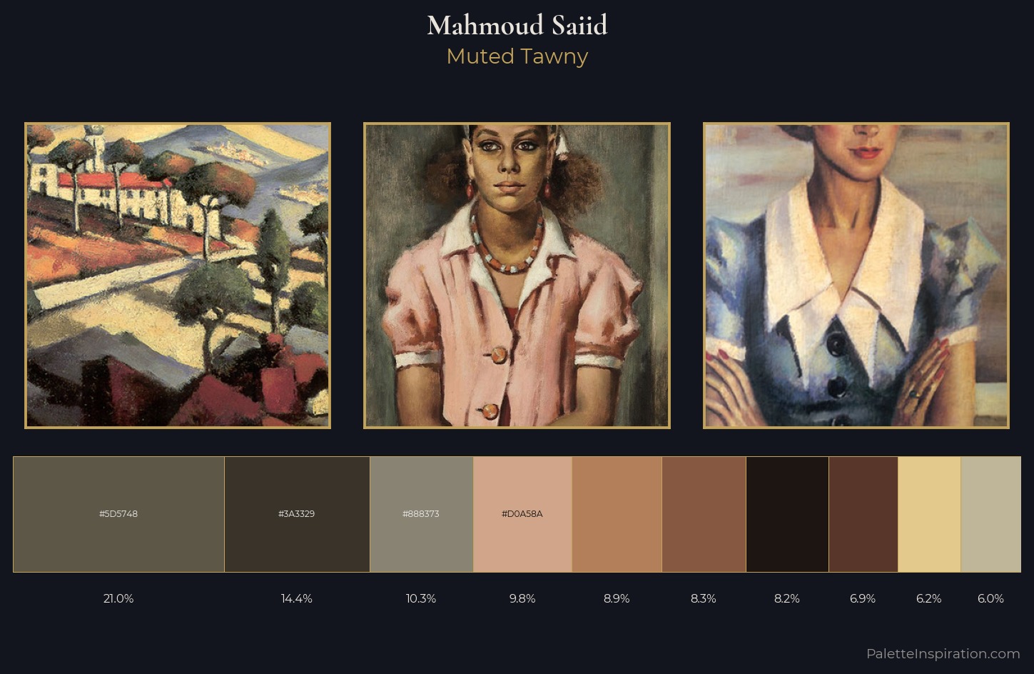 Mahmoud Saiid Palette 7 — Muted Tawny