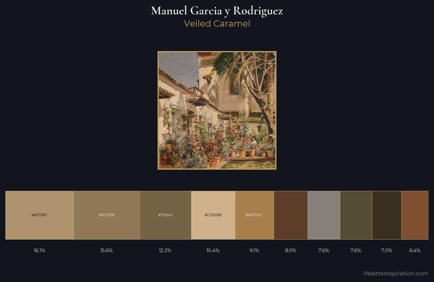 Manuel Garcia y Rodriguez Palette 3 — Veiled Caramel