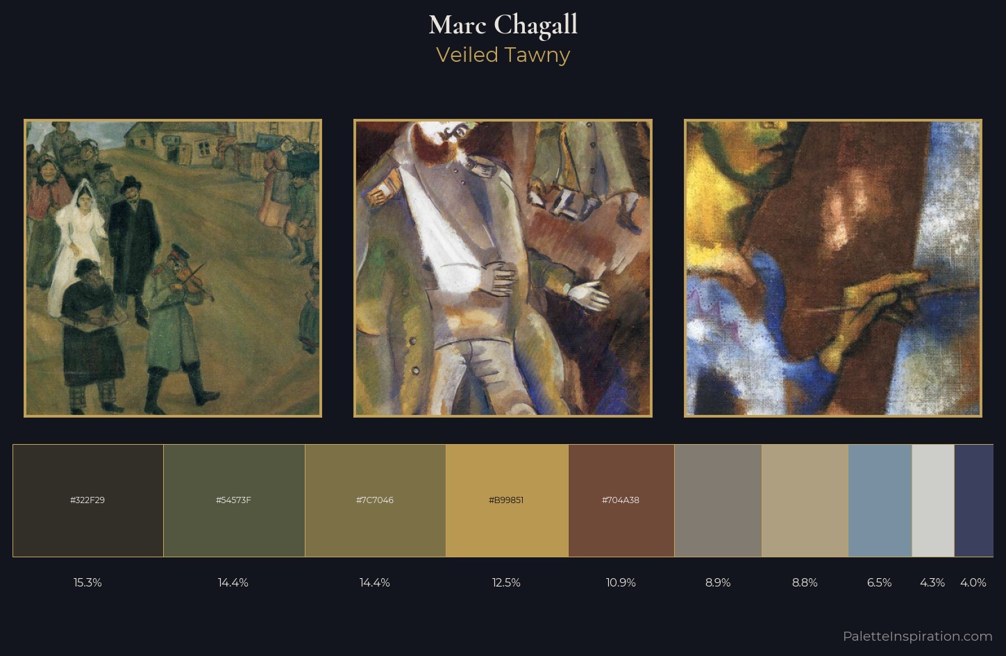 Marc Chagall Palette 5 — Veiled Tawny