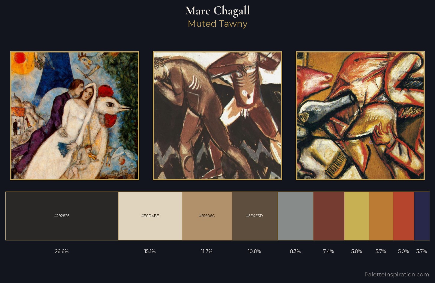Marc Chagall Palette 7 — Muted Tawny