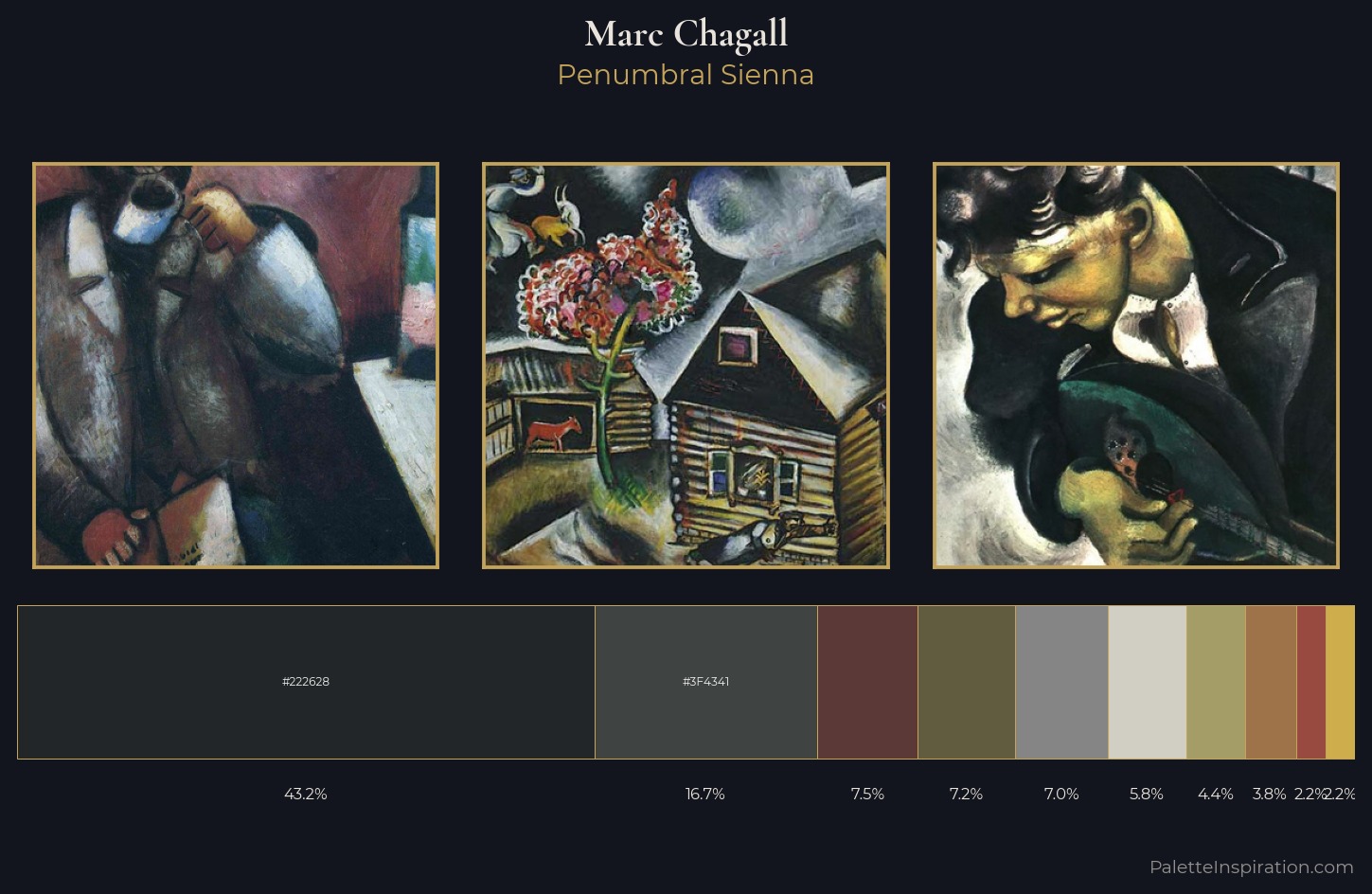 Marc Chagall Palette 8 — Penumbral Sienna