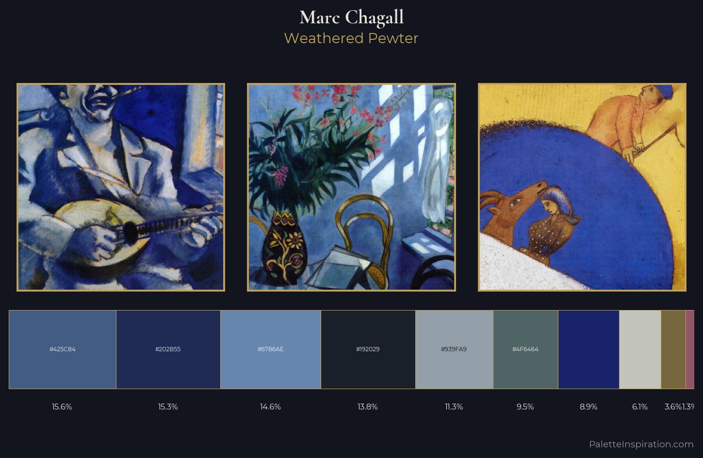 Marc Chagall Palette 10 — Weathered Pewter