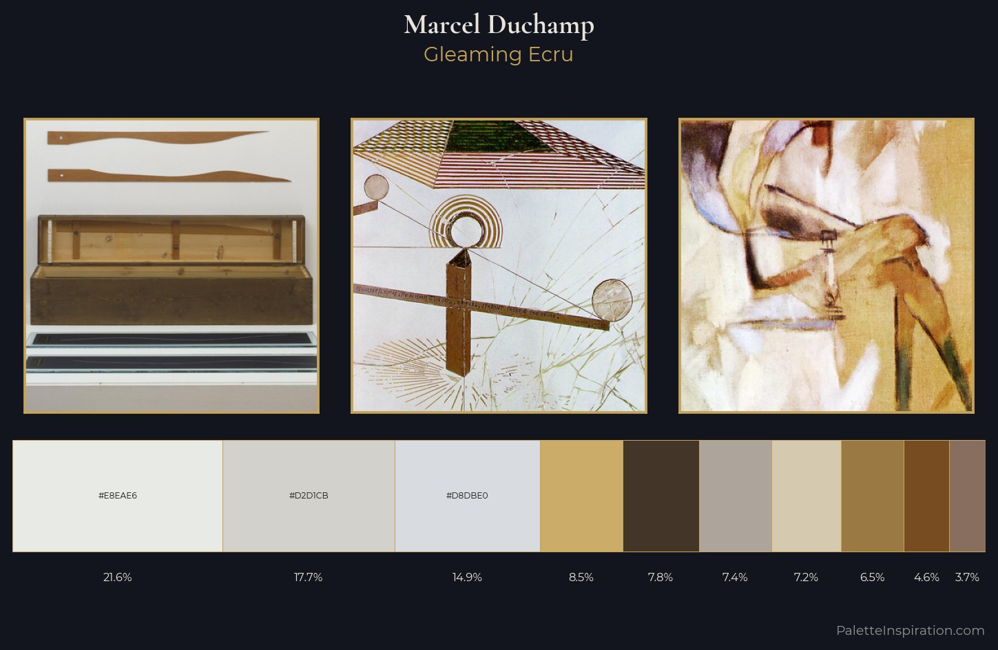 Marcel Duchamp Palette 1 — Gleaming Ecru
