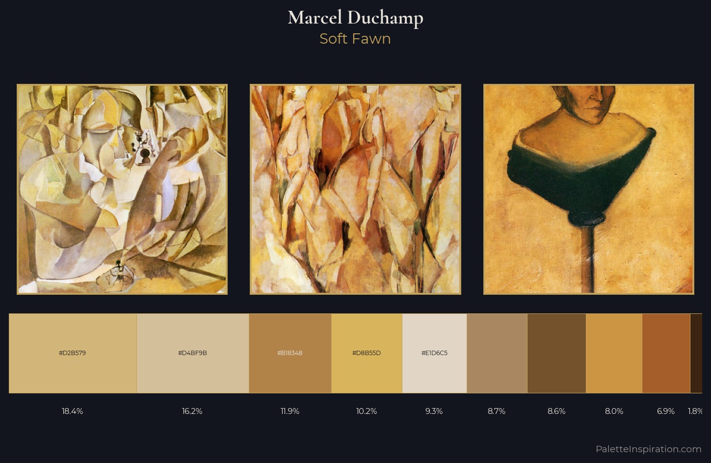 Marcel Duchamp Palette 2 — Soft Fawn