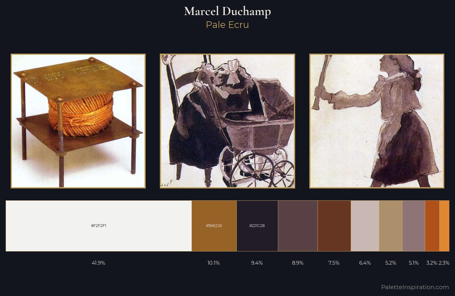 Marcel Duchamp Palette 5 — Pale Ecru