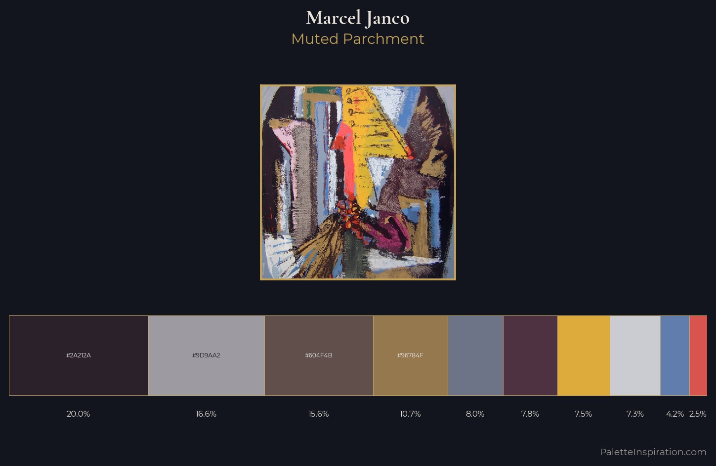 Marcel Janco Palette 1 — Muted Parchment