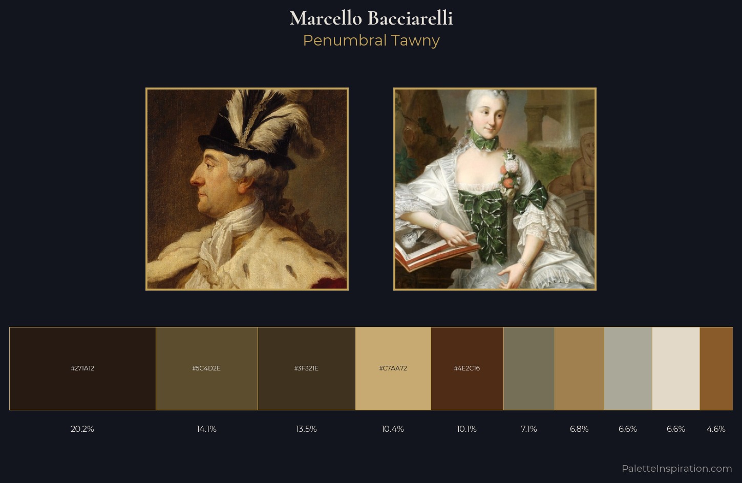 Marcello Bacciarelli Palette 1 — Penumbral Tawny