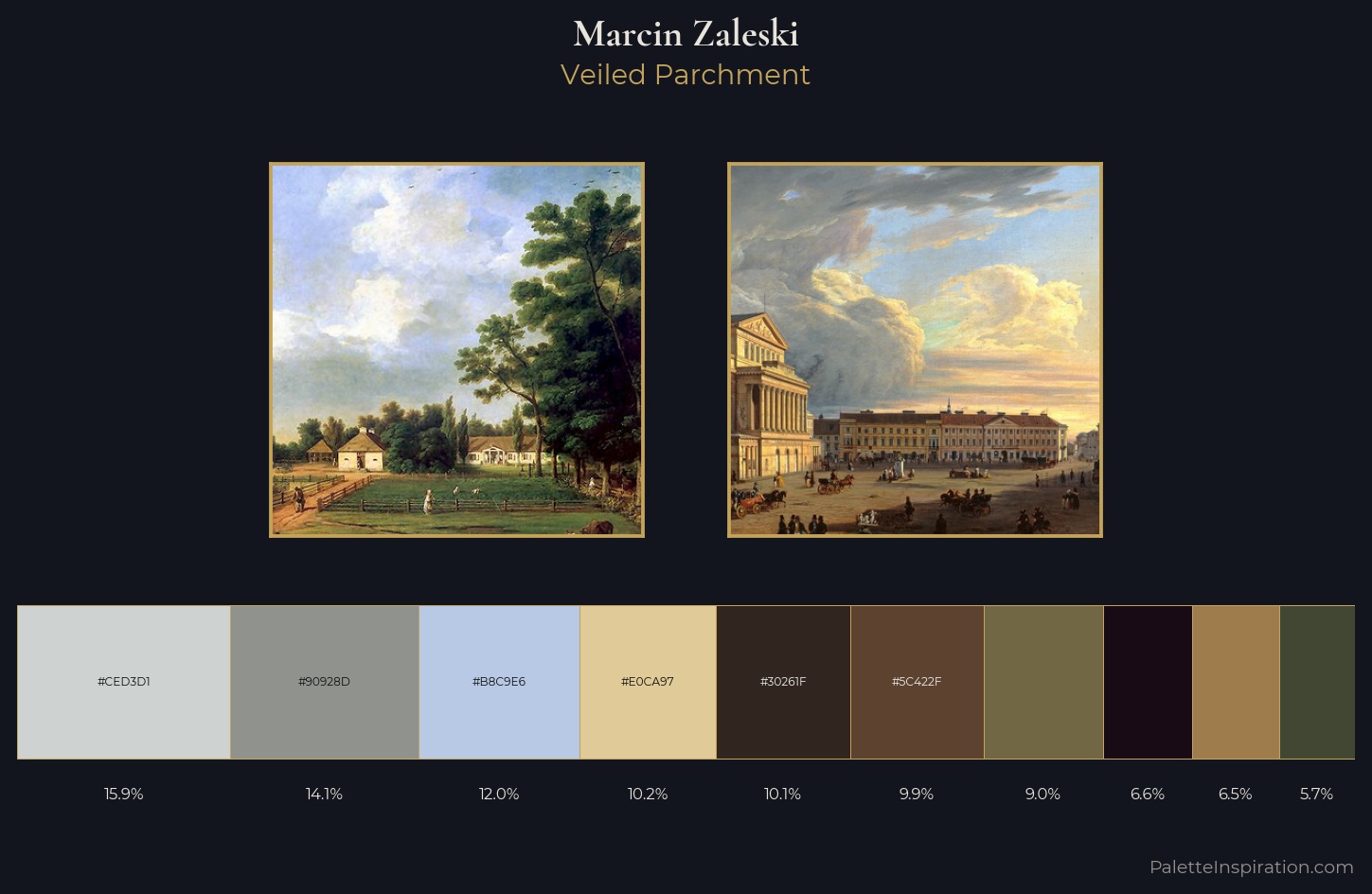Marcin Zaleski Palette 2 — Veiled Parchment