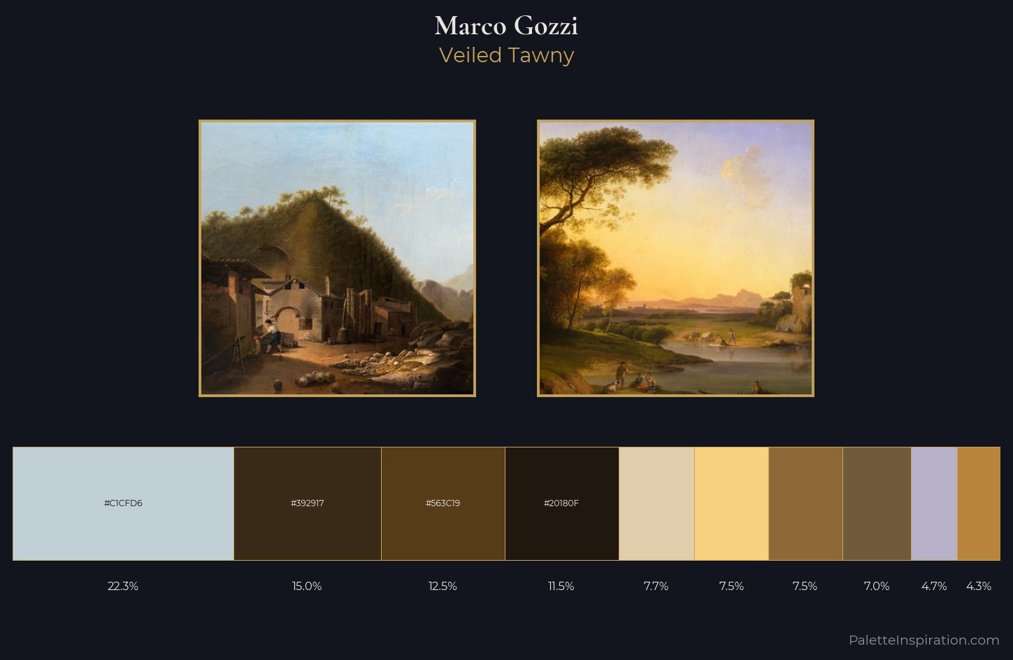 Marco Gozzi Palette 1 — Veiled Tawny