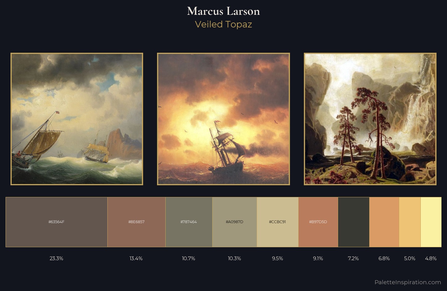 Marcus Larson Palette 1 — Veiled Topaz