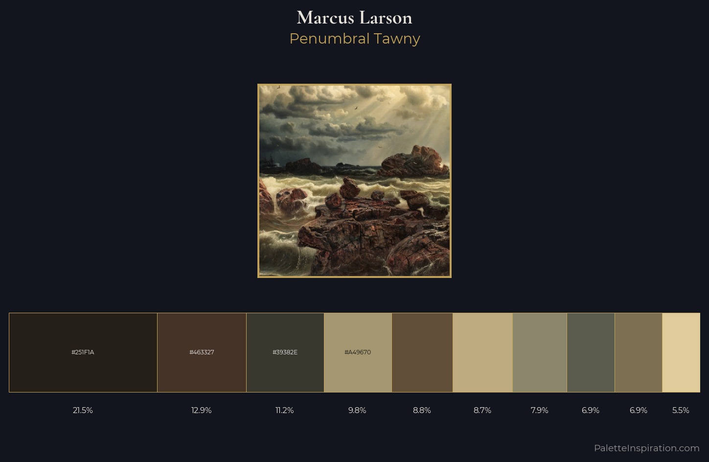 Marcus Larson Palette 4 — Penumbral Tawny