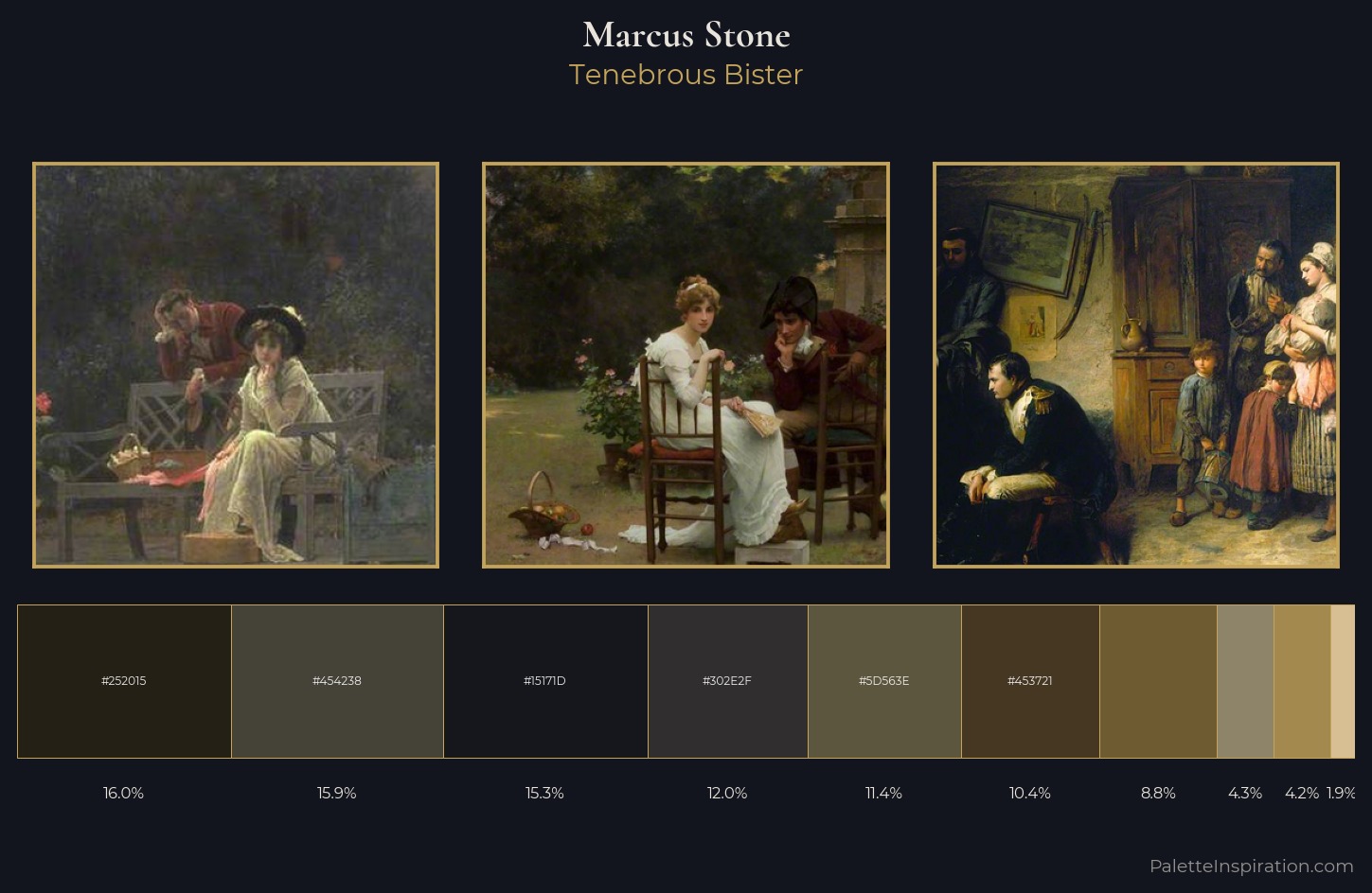 Marcus Stone Palette 6 — Tenebrous Bister