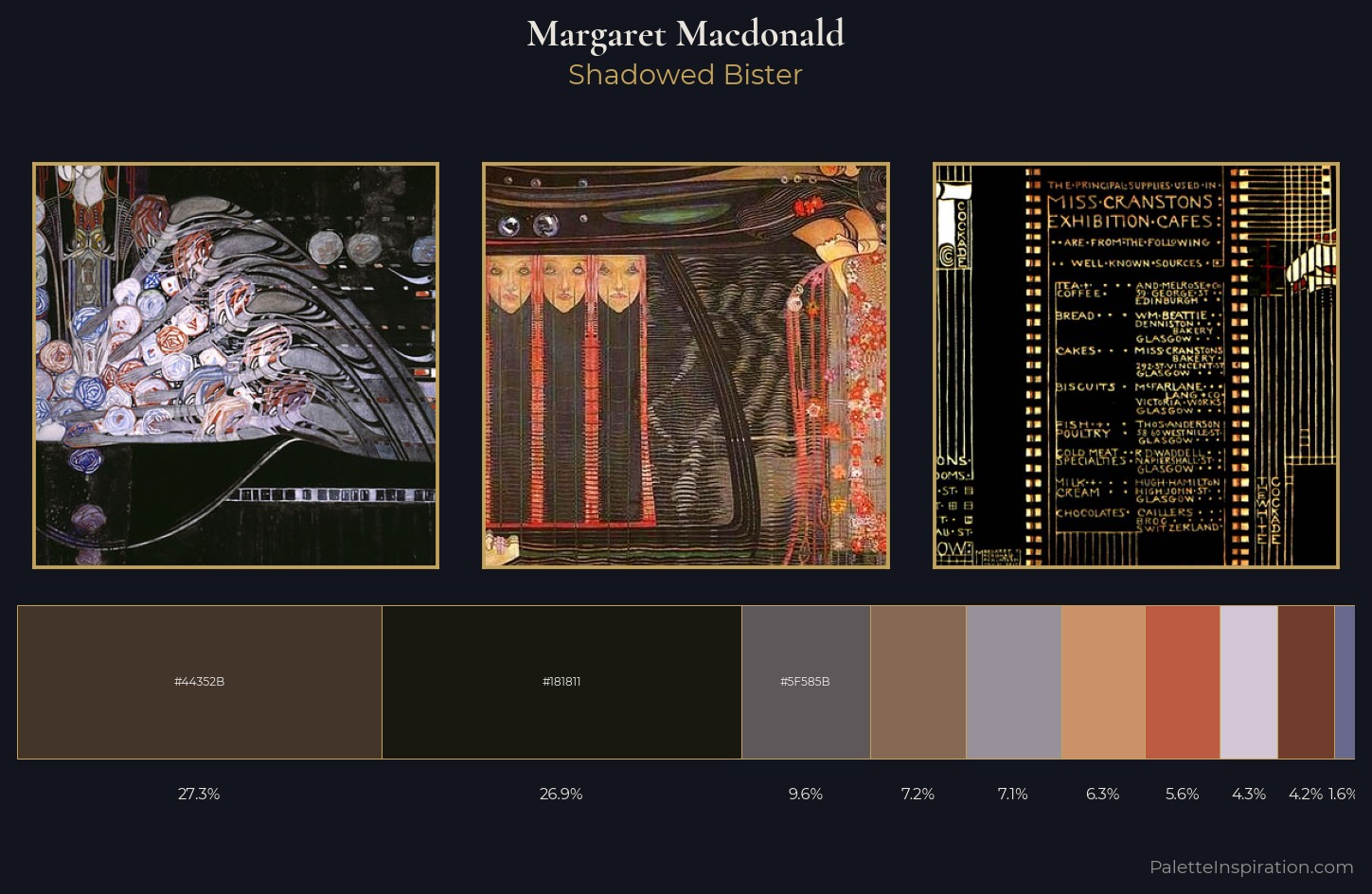 Margaret Macdonald Palette 6 — Shadowed Bister