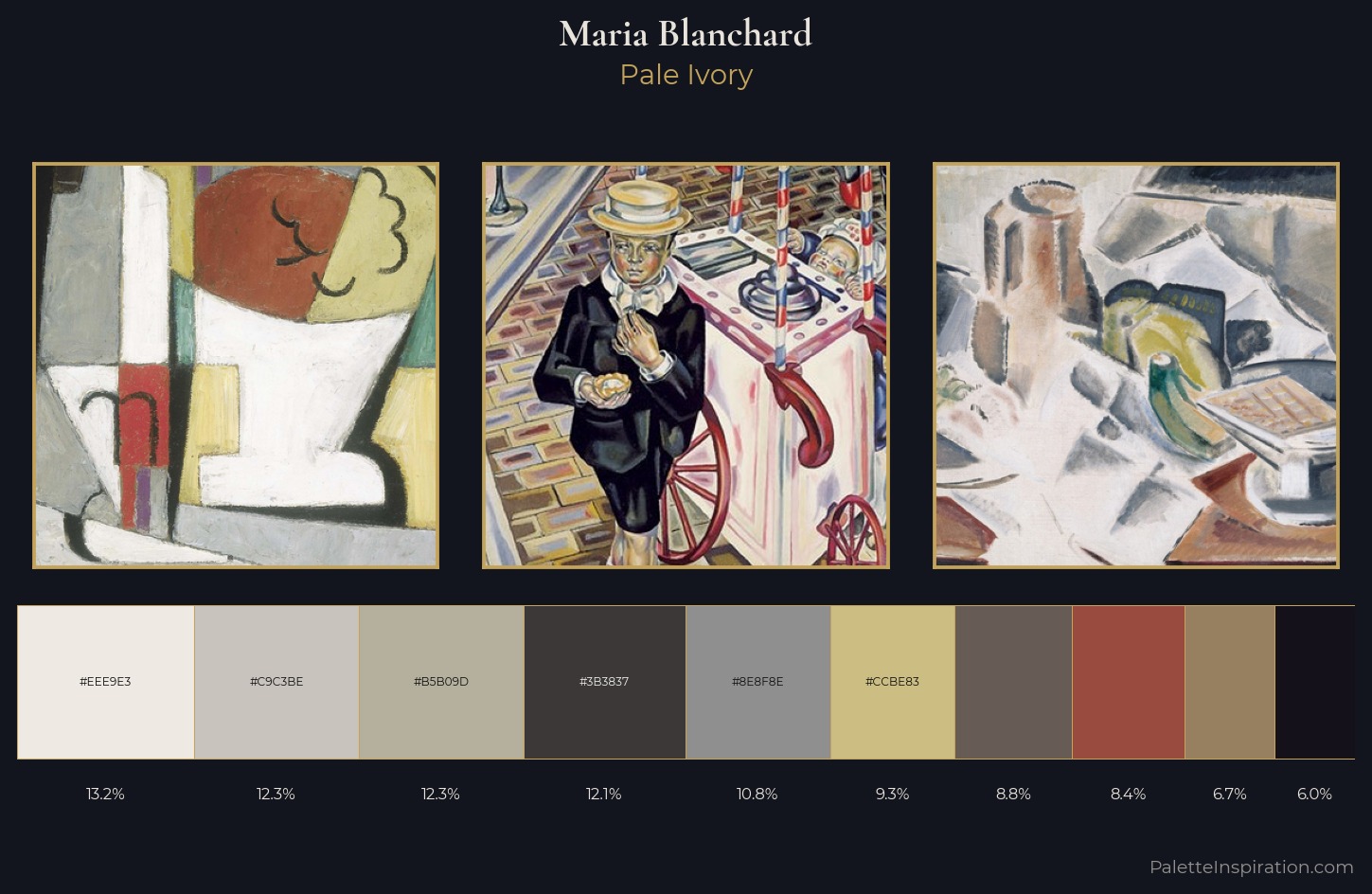 Maria Blanchard Palette 2 — Pale Ivory