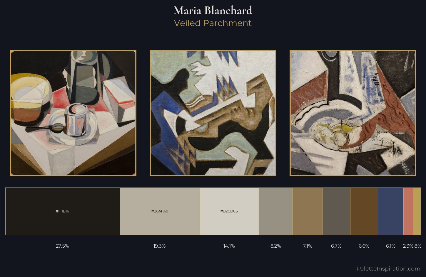 Maria Blanchard Palette 4 — Veiled Parchment