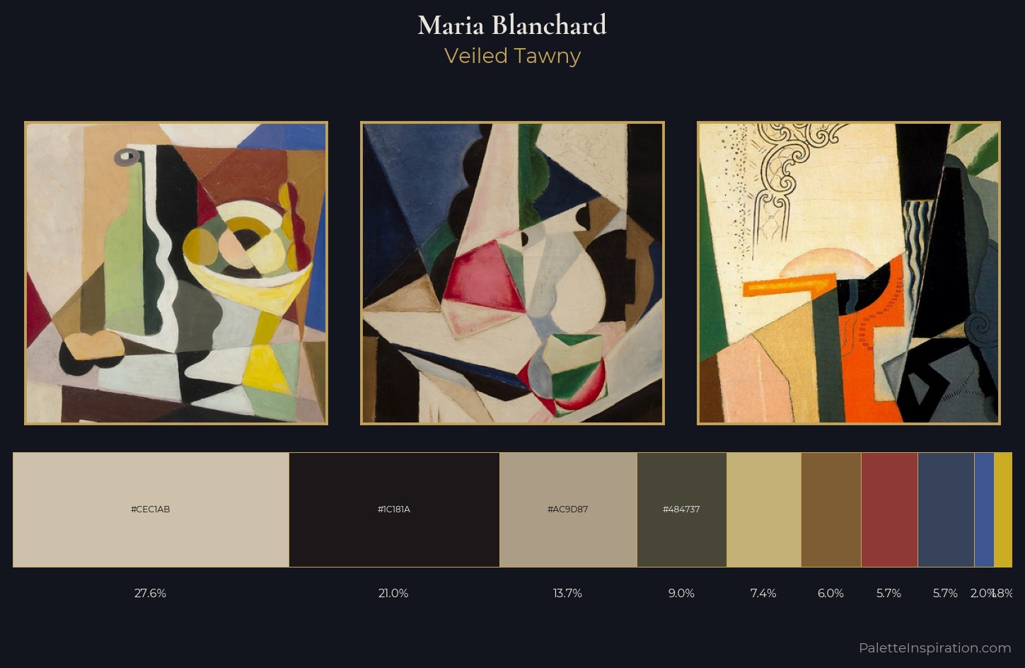 Maria Blanchard Palette 5 — Veiled Tawny
