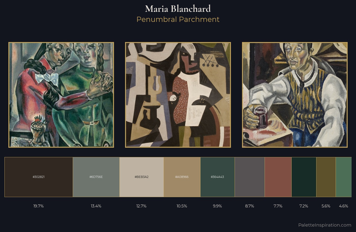 Maria Blanchard Palette 8 — Penumbral Parchment