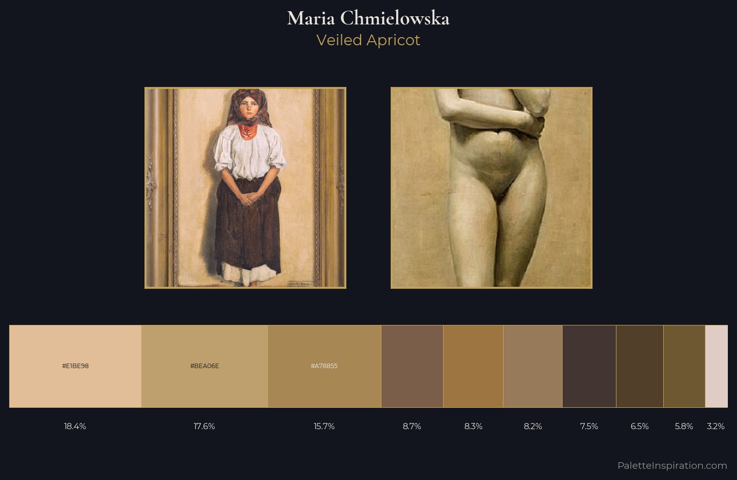 Maria Chmielowska Palette 1 — Veiled Apricot