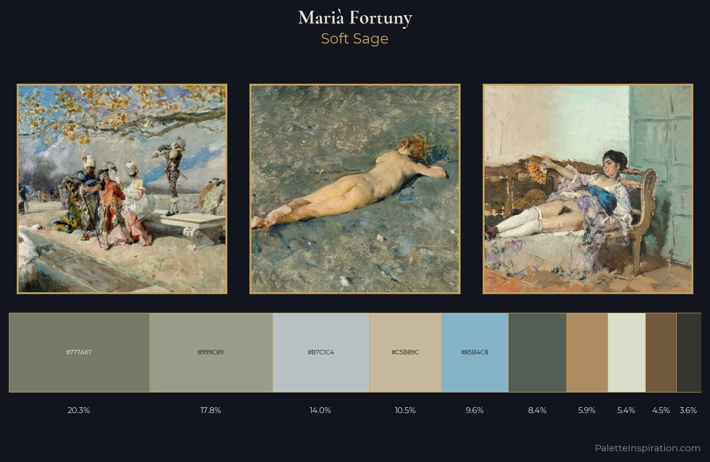 Marià Fortuny Palette 2 — Soft Sage
