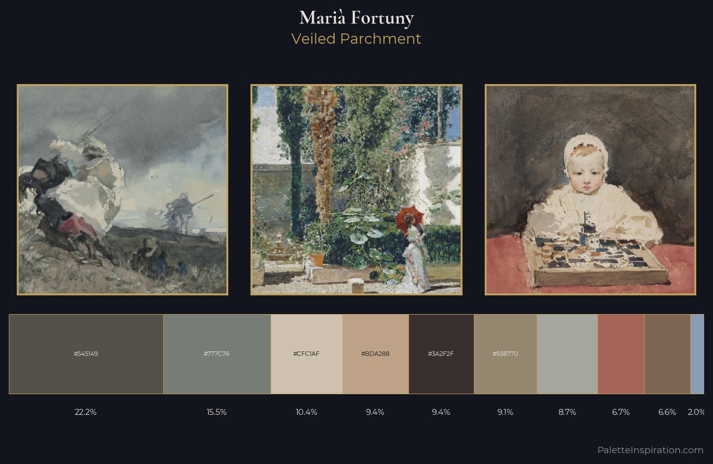 Marià Fortuny Palette 3 — Veiled Parchment