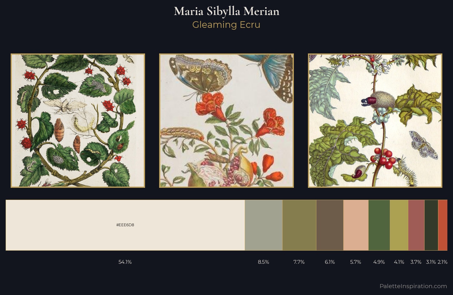 Maria Sibylla Merian Palette 5 — Gleaming Cream