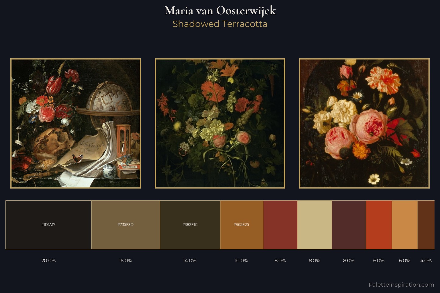 Maria van Oosterwijck Master Palette — Shadowed Terracotta
