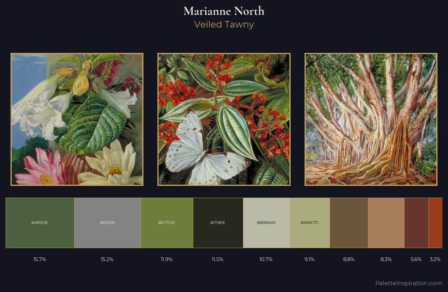 Marianne North Palette 9 — Veiled Tawny