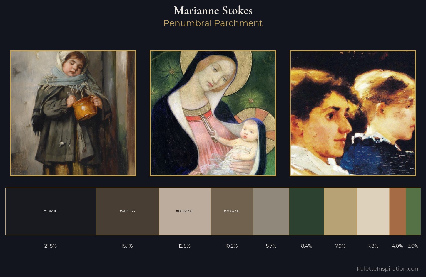 Marianne Stokes Palette 4 — Penumbral Parchment