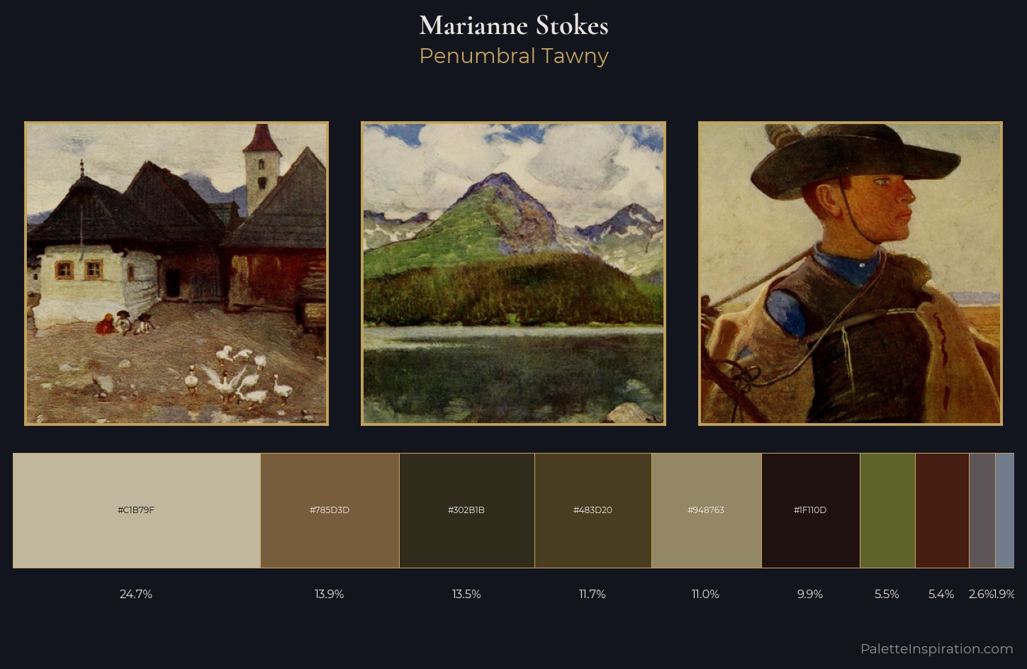 Marianne Stokes Palette 9 — Penumbral Tawny