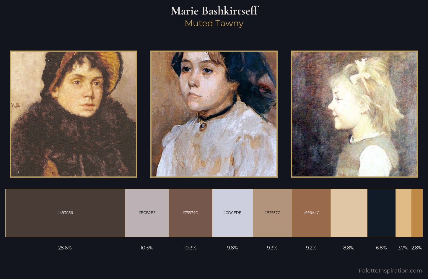 Marie Bashkirtseff Palette 1 — Muted Tawny