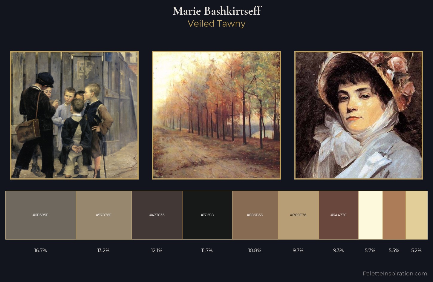 Marie Bashkirtseff Palette 2 — Veiled Tawny