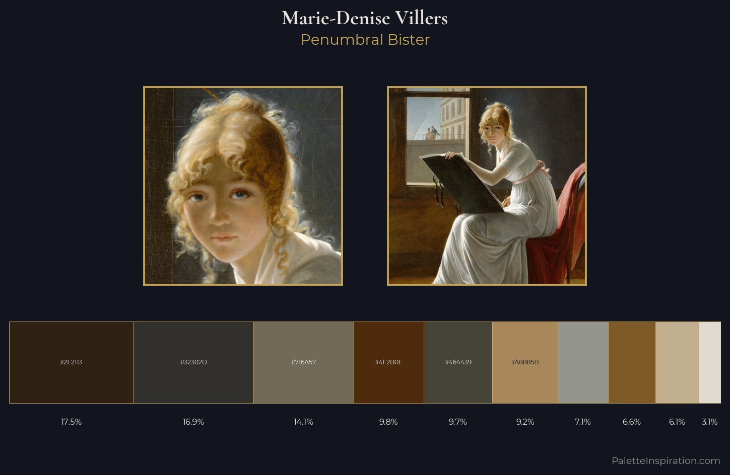 Marie-Denise Villers Palette 2 — Penumbral Bister