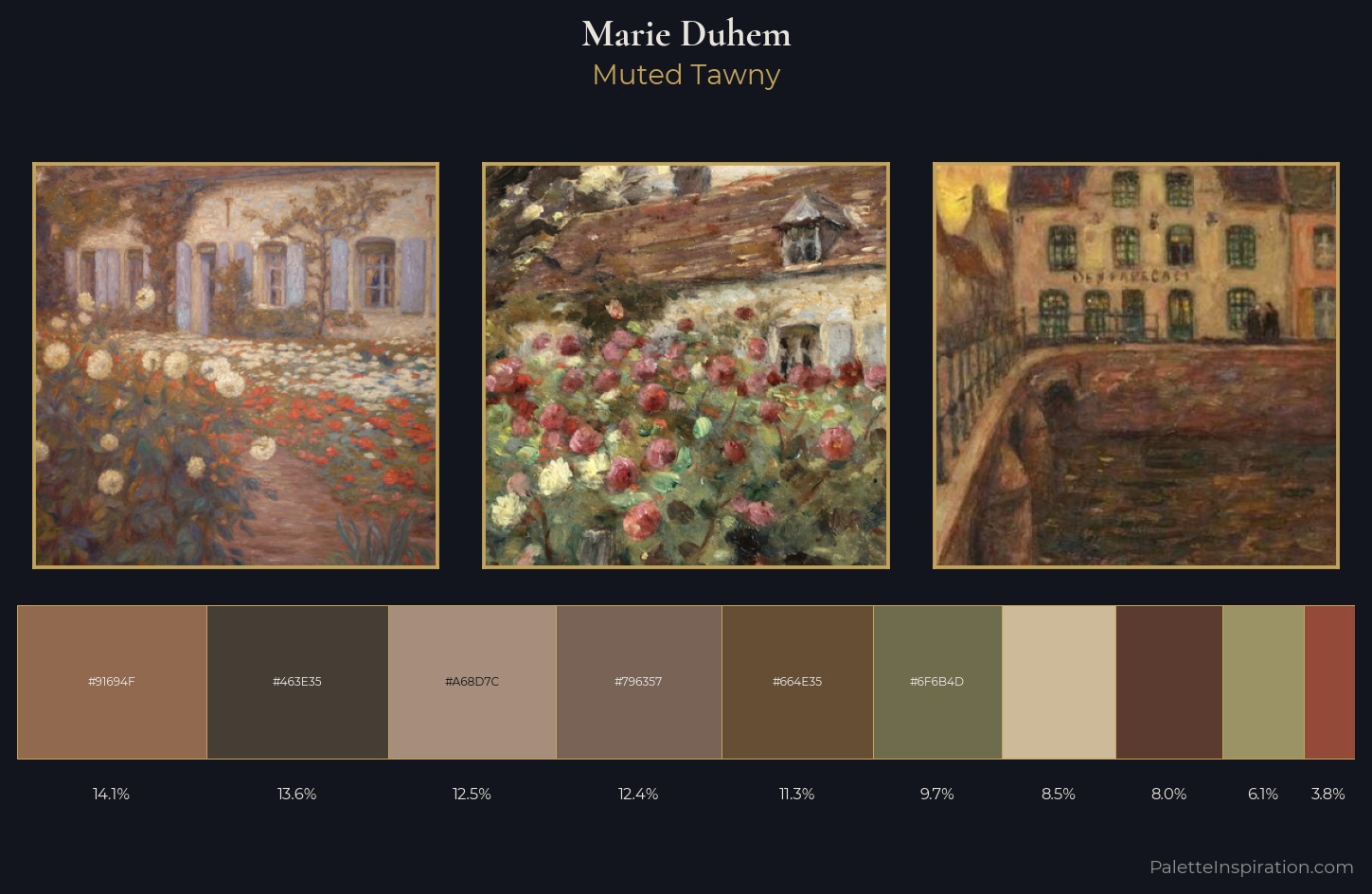 Marie Duhem Palette 5 — Muted Tawny