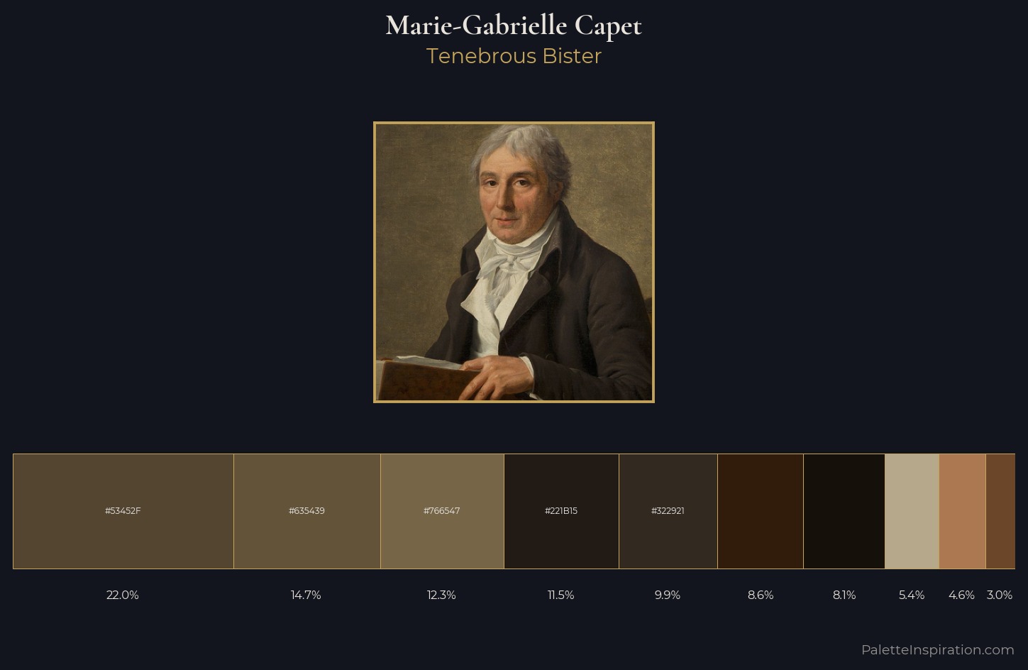 Marie-Gabrielle Capet Palette 5 — Tenebrous Bister