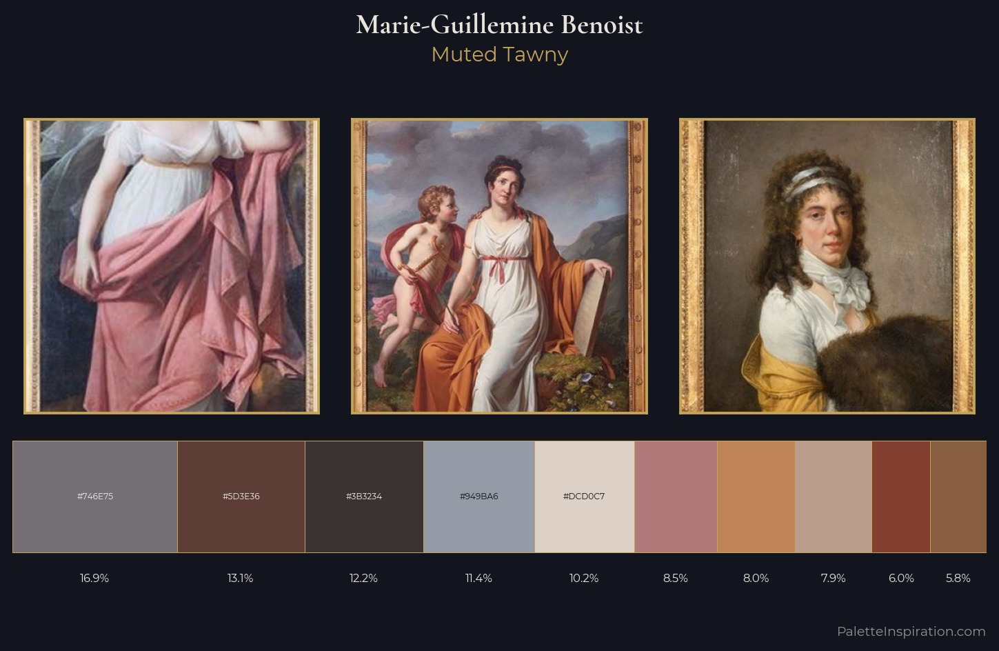 Marie-Guillemine Benoist Palette 1 — Muted Tawny