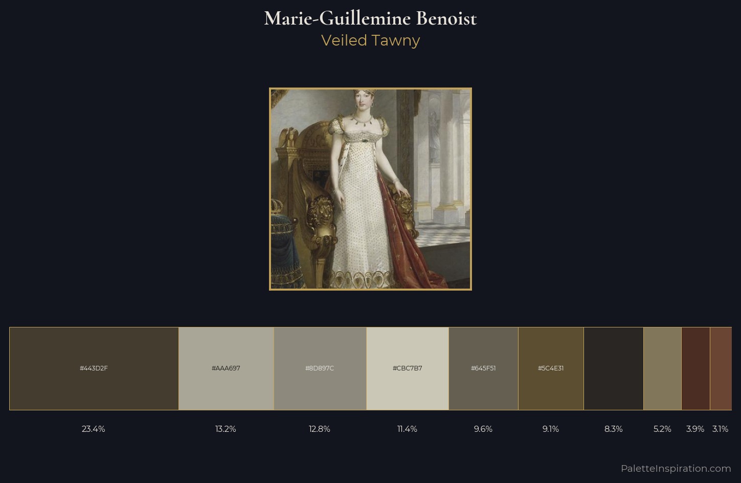 Marie-Guillemine Benoist Palette 3 — Veiled Tawny