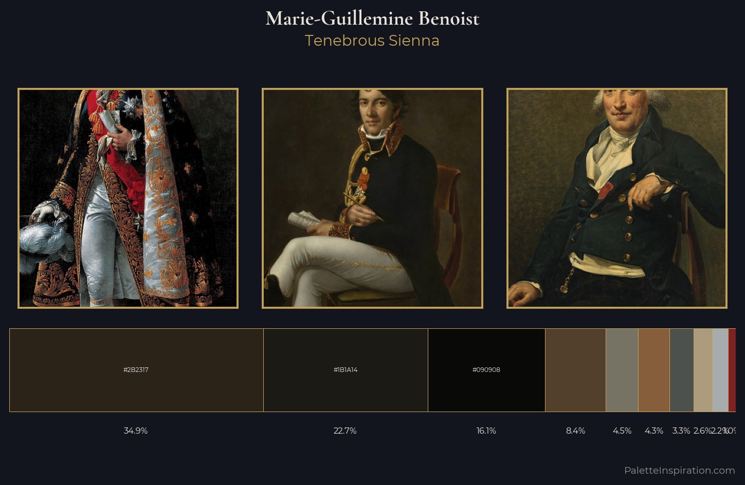 Marie-Guillemine Benoist Palette 6 — Tenebrous Sienna